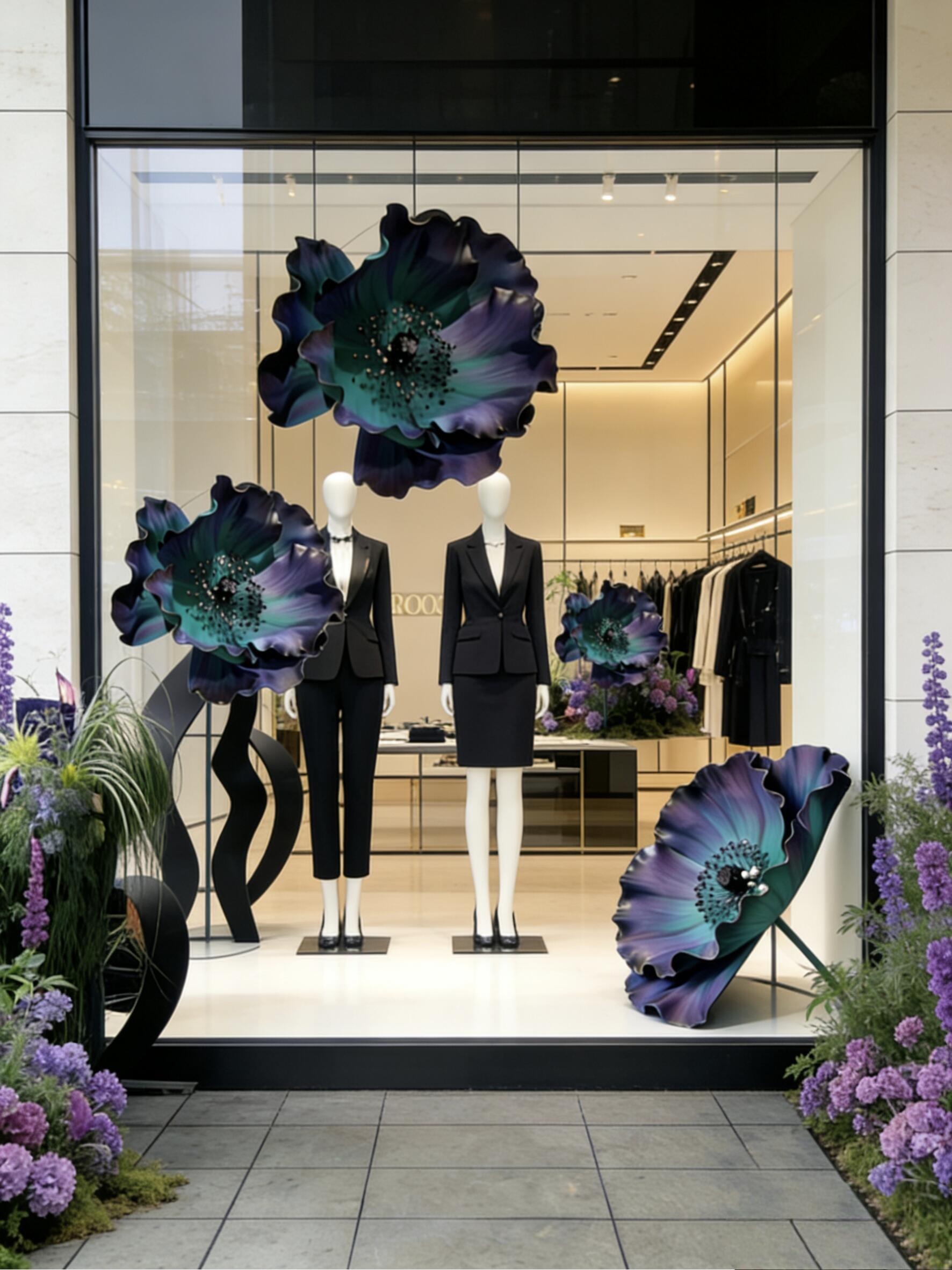 Handmade EVA Poppy Flower Decoration – Custom Color & Size for Window Display & Events