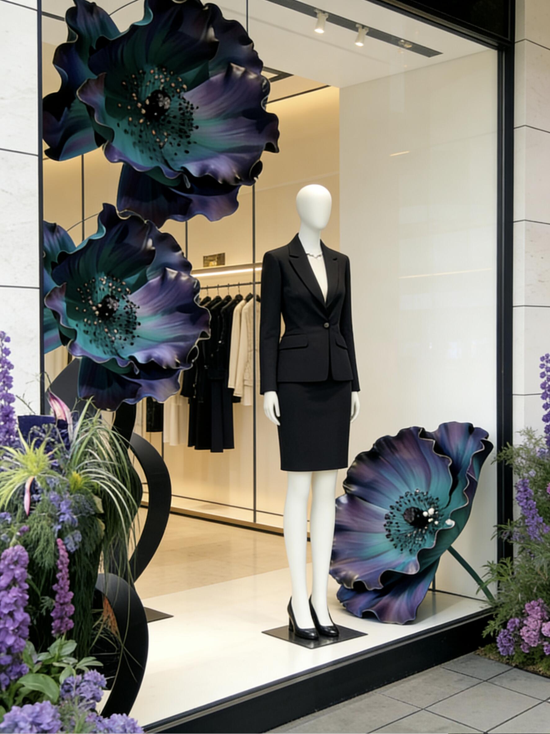 Handmade EVA Poppy Flower Decoration – Custom Color & Size for Window Display & Events