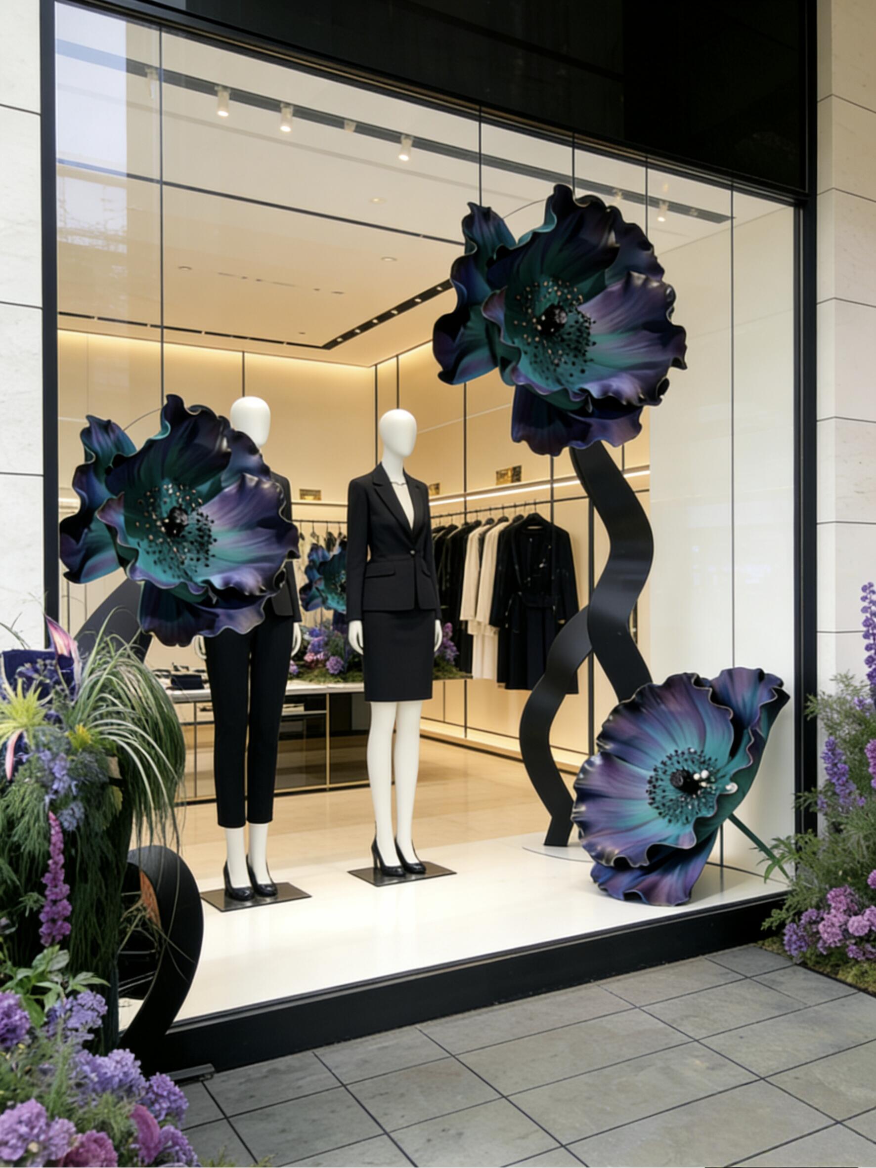 Handmade EVA Poppy Flower Decoration – Custom Color & Size for Window Display & Events