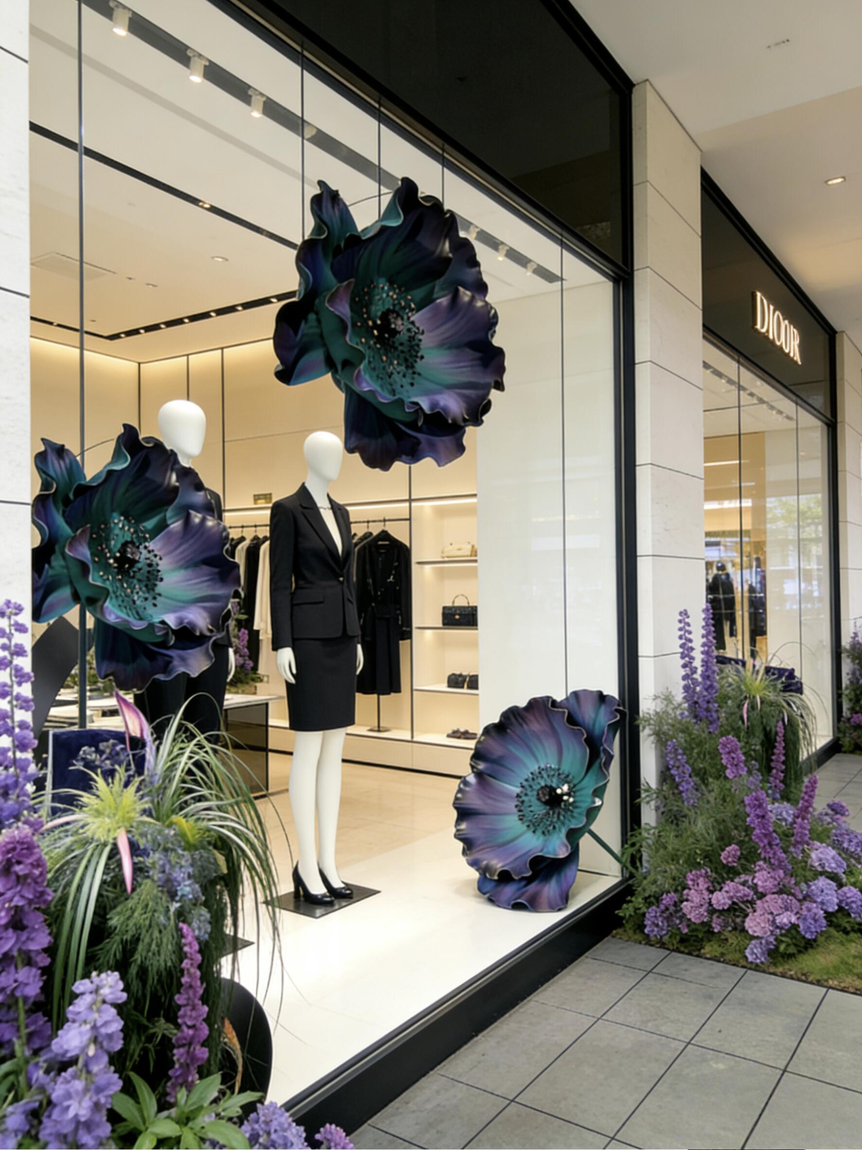 Handmade EVA Poppy Flower Decoration – Custom Color & Size for Window Display & Events