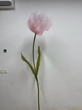 Blush Velvet Giant Tulip Bouquet - Handcrafted Event Sculpture