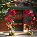 Large-Scale Artificial Rose Art Installation | Customizable Wedding & Event Decor
