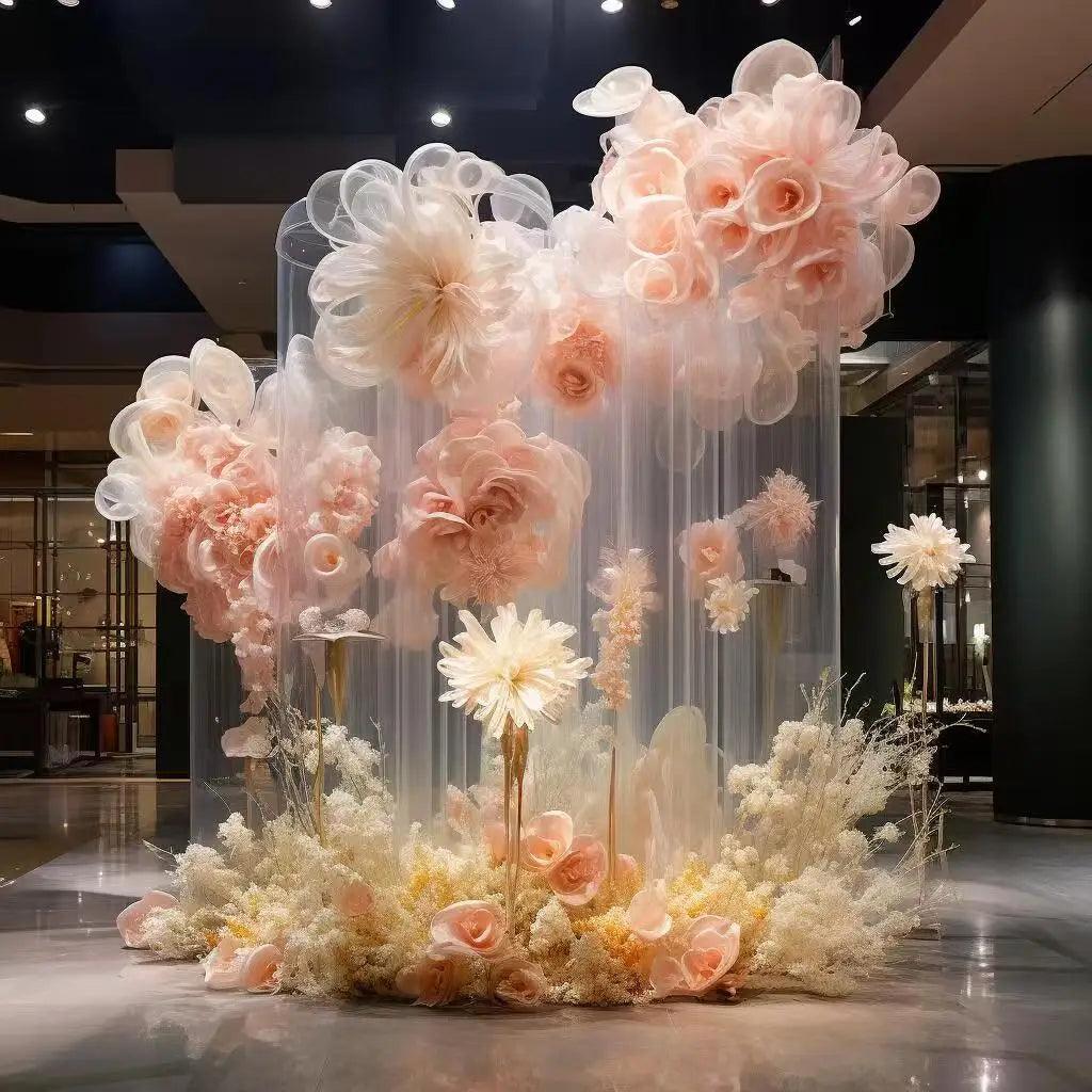 Giant Ethereal Organza Art Installation - Dreamy Wedding & Event Backdrop