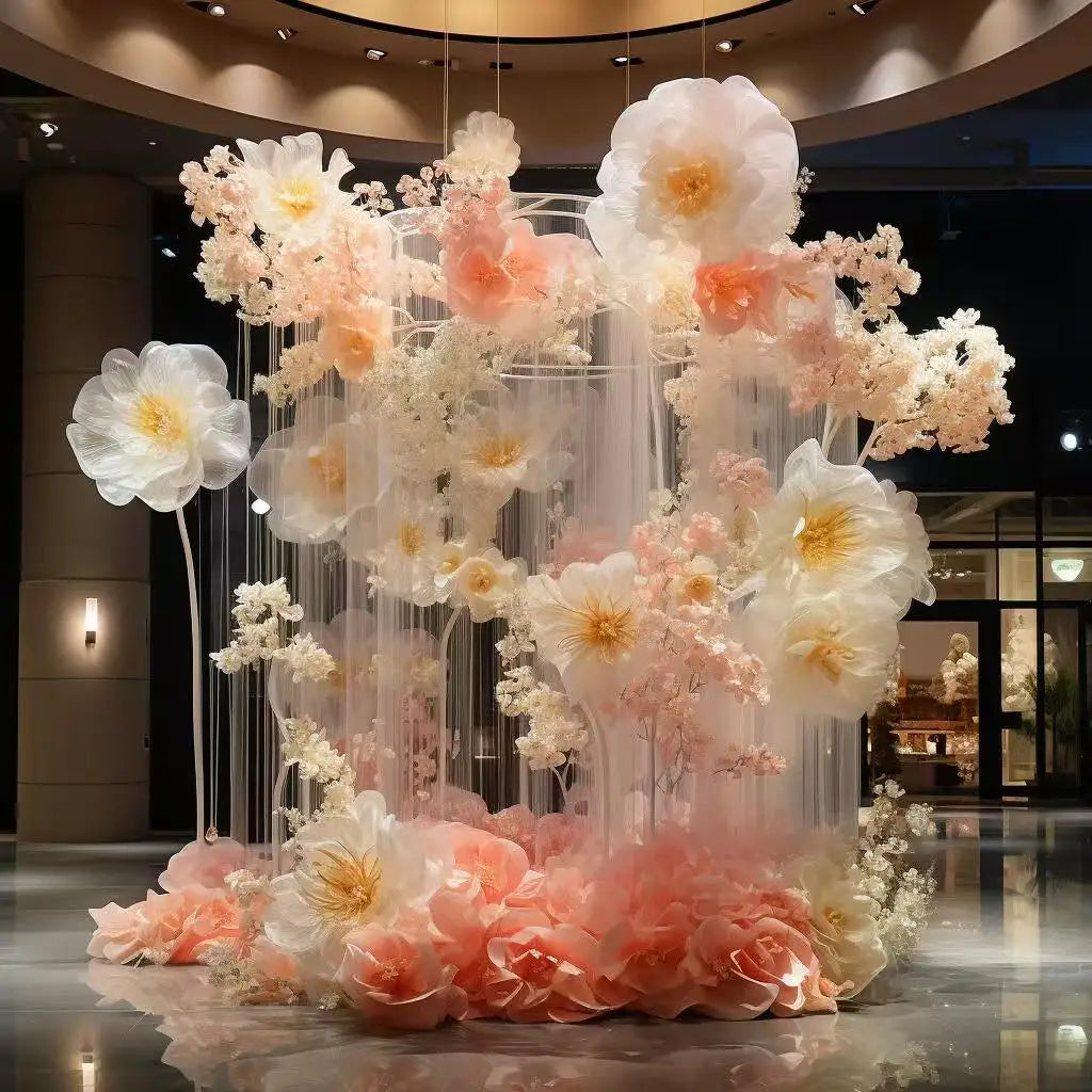 Giant Ethereal Organza Art Installation - Dreamy Wedding & Event Backdrop