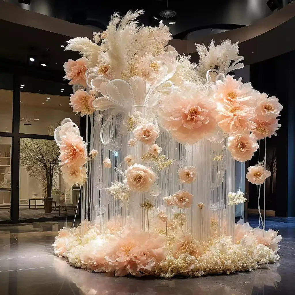 Giant Ethereal Organza Art Installation - Dreamy Wedding & Event Backdrop
