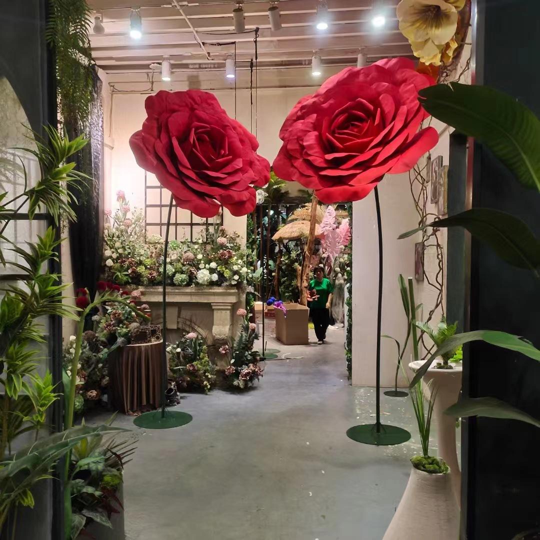 Giant Waterproof EVA Rose Bouquet - 5.6 Ft Large Standing Artificial Flower