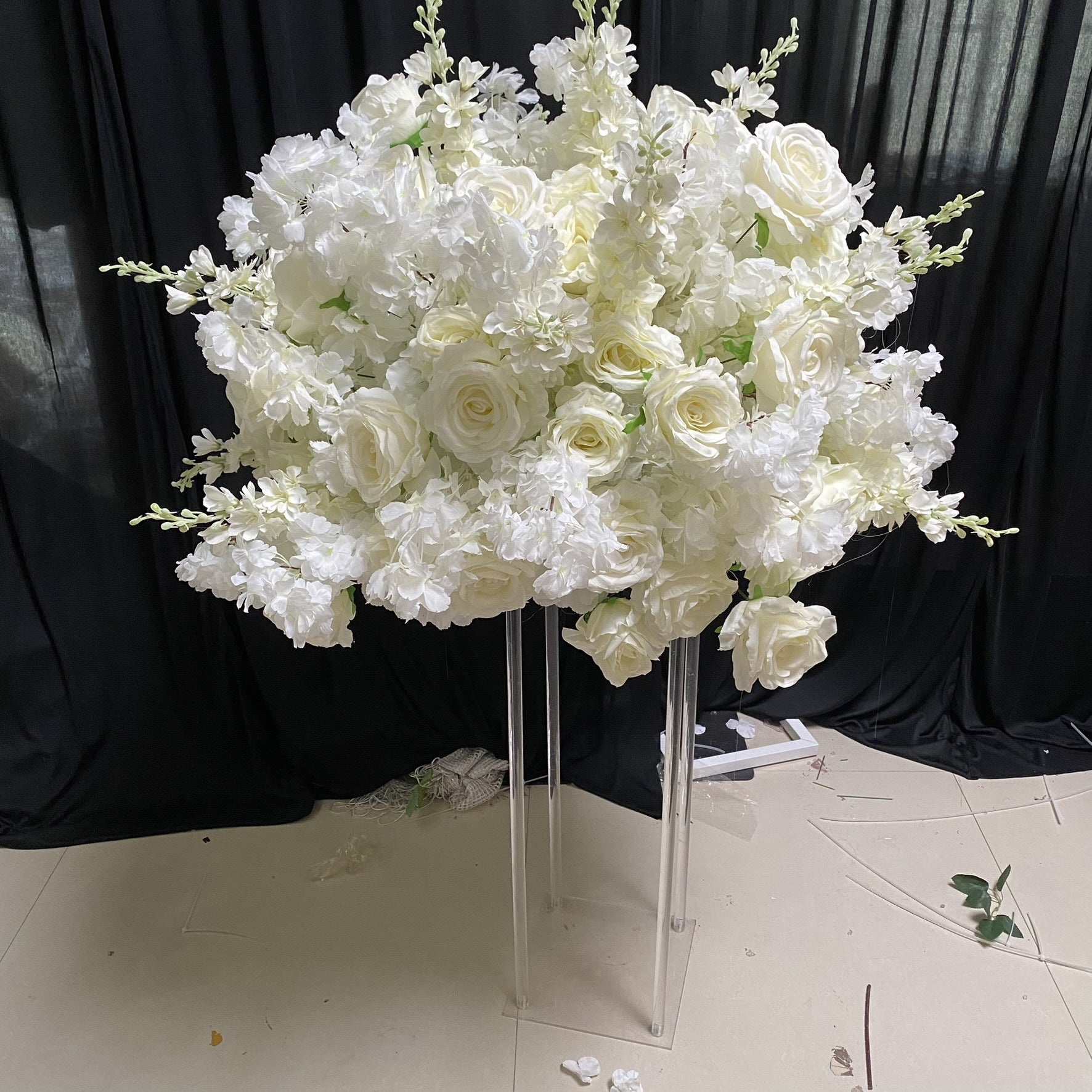Artificial Flower Ball Wedding Table Decoration – 40cm Colorful Faux Flower Ball