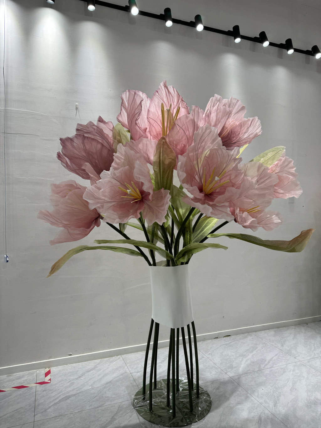 Pink Giant Organza Tulips (Set of 10)